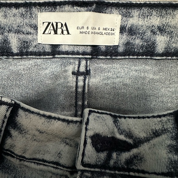 ZARA Denim Mini-Skirt Size S - Picture 2 of 7